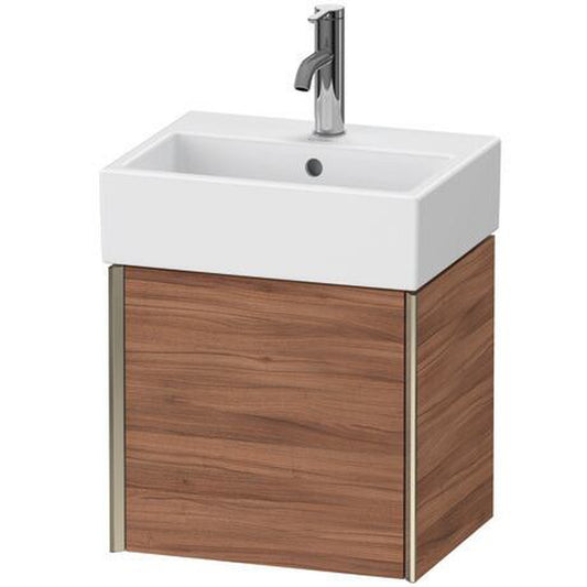Duravit Xviu 17" x 16" x 13" One Door Wall-Mount Vanity Unit With Left Hinge, Natural Walnut (XV4231LB179)