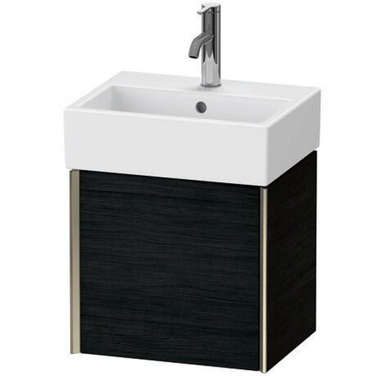 Duravit Xviu 17" x 16" x 13" One Door Wall-Mount Vanity Unit With Left Hinge, Oak Black (XV4231LB116)