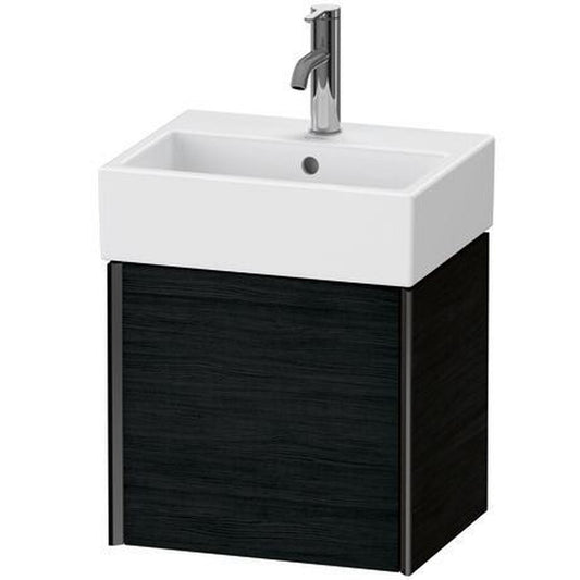 Duravit Xviu 17" x 16" x 13" One Door Wall-Mount Vanity Unit With Left Hinge, Oak Black (XV4231LB216)