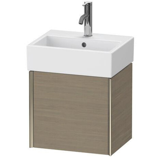 Duravit Xviu 17" x 16" x 13" One Door Wall-Mount Vanity Unit With Left Hinge, Oak Terra (XV4231LB135)