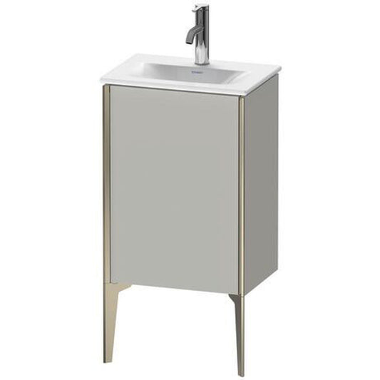 Duravit Xviu 17" x 23" x 12" One Door Floorstanding Vanity Unit With Left Hinge, Concrete Grey Matt (XV4068LB107)