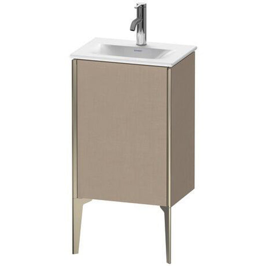 Duravit Xviu 17" x 23" x 12" One Door Floorstanding Vanity Unit With Left Hinge, Linen (XV4068LB175)