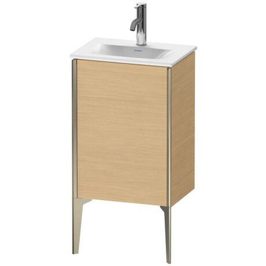 Duravit Xviu 17" x 23" x 12" One Door Floorstanding Vanity Unit With Left Hinge, Natural Oak (XV4068LB130)