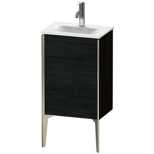Duravit Xviu 17" x 23" x 12" One Door Floorstanding Vanity Unit With Left Hinge, Oak Black (XV4068LB116)