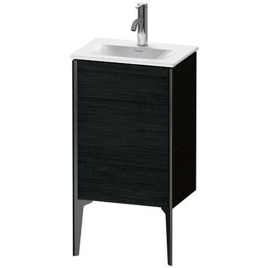 Duravit Xviu 17" x 23" x 12" One Door Floorstanding Vanity Unit With Left Hinge, Oak Black (XV4068LB216)