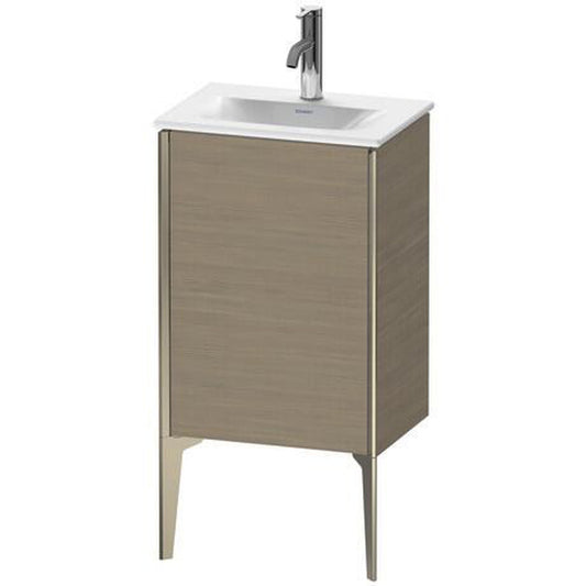 Duravit Xviu 17" x 23" x 12" One Door Floorstanding Vanity Unit With Left Hinge, Oak Terra (XV4068LB135)