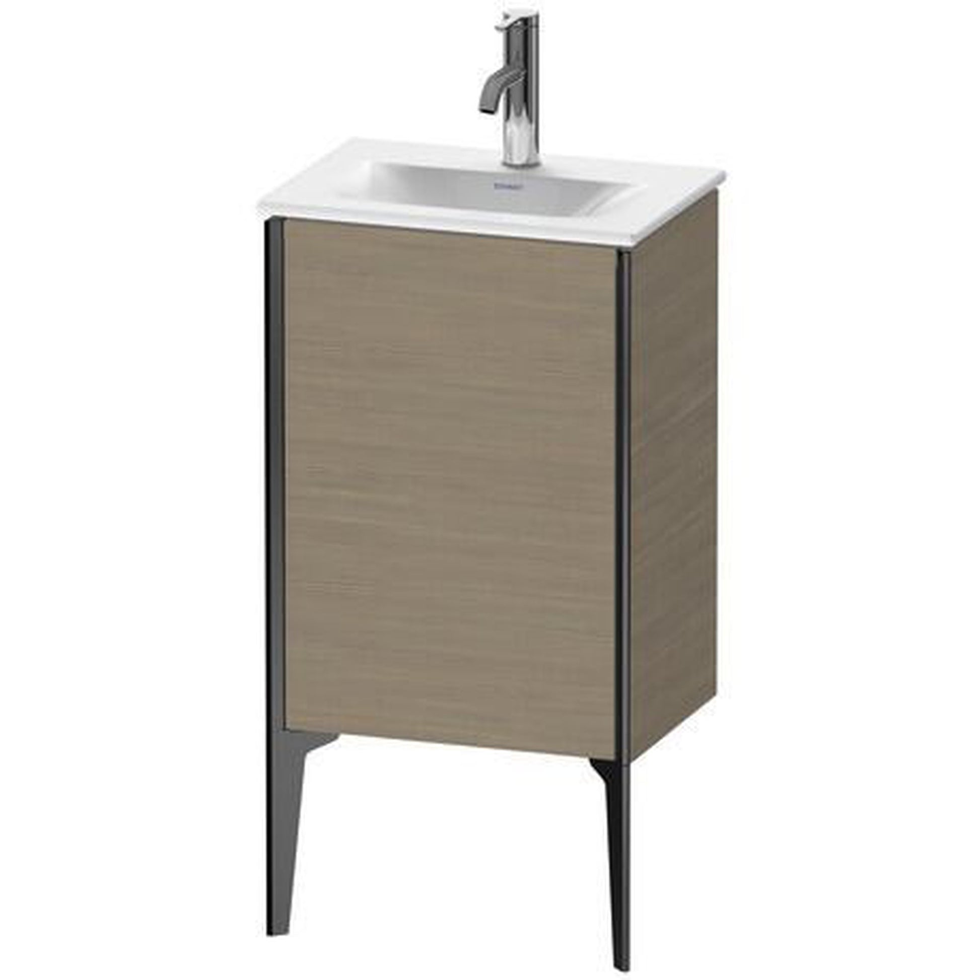 Duravit Xviu 17" x 23" x 12" One Door Floorstanding Vanity Unit With Left Hinge, Oak Terra (XV4068LB235)