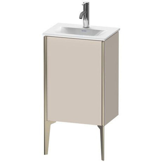 Duravit Xviu 17" x 23" x 12" One Door Floorstanding Vanity Unit With Left Hinge, Taupe Matt (XV4068LB191)