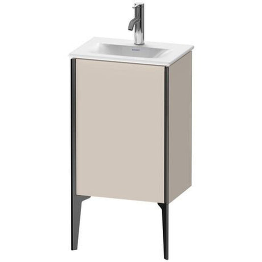 Duravit Xviu 17" x 23" x 12" One Door Floorstanding Vanity Unit With Left Hinge, Taupe Matt (XV4068LB291)