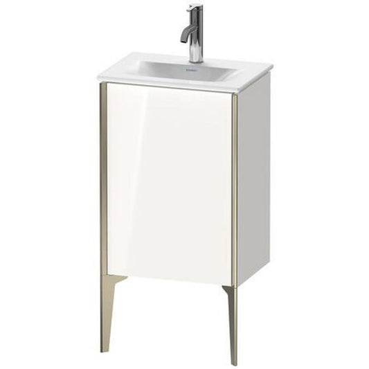 Duravit Xviu 17" x 23" x 12" One Door Floorstanding Vanity Unit With Left Hinge, White High Gloss (XV4068LB122)
