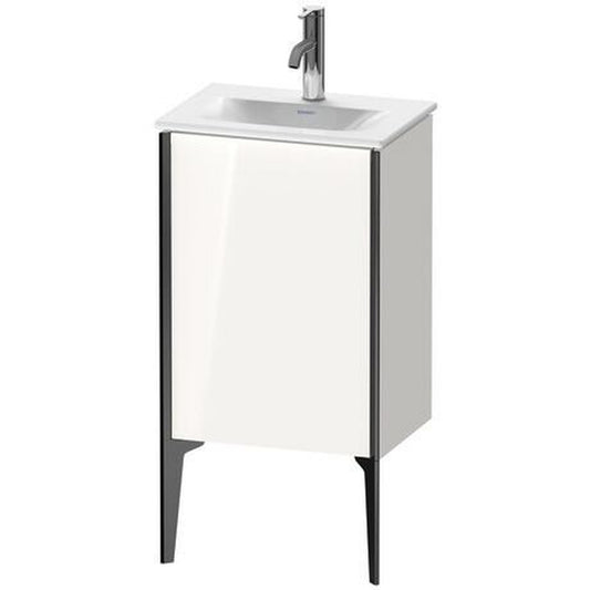 Duravit Xviu 17" x 23" x 12" One Door Floorstanding Vanity Unit With Left Hinge, White High Gloss (XV4068LB222)
