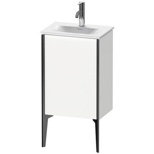 Duravit Xviu 17" x 23" x 12" One Door Floorstanding Vanity Unit With Left Hinge, White Matt (XV4068LB218)