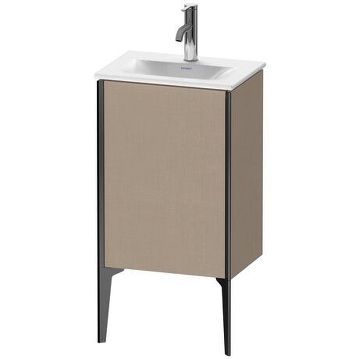 Duravit Xviu 17" x 23" x 12" One Door Floorstanding Vanity Unit With Right Hinge, Linen (XV4068RB275)