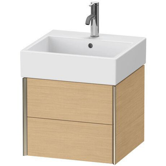 Duravit Xviu 19" x 16" x 18" Two Drawer Wall-Mount Vanity Unit, Natural Oak (XV43330B130)