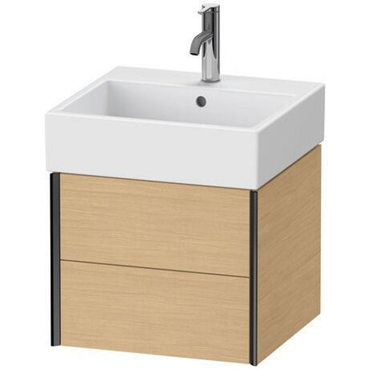 Duravit Xviu 19" x 16" x 18" Two Drawer Wall-Mount Vanity Unit, Natural Oak (XV43330B230)