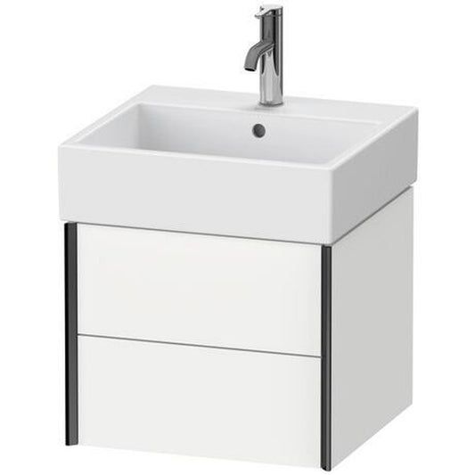 Duravit Xviu 19" x 16" x 18" Two Drawer Wall-Mount Vanity Unit, White Matt (XV43330B218)