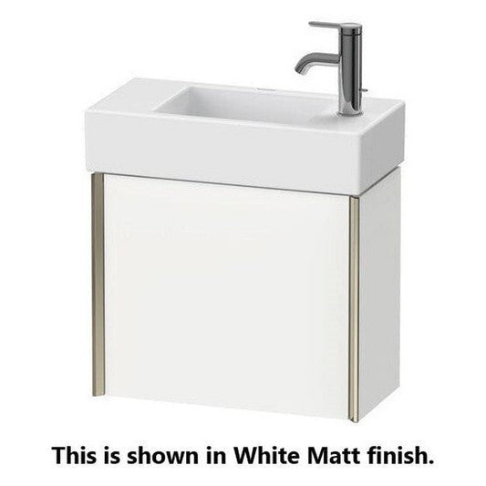 Duravit Xviu 19" x 16" x 9" One Door Wall-Mount Vanity Unit With Left Hinge, European Oak (XV4232LB252)