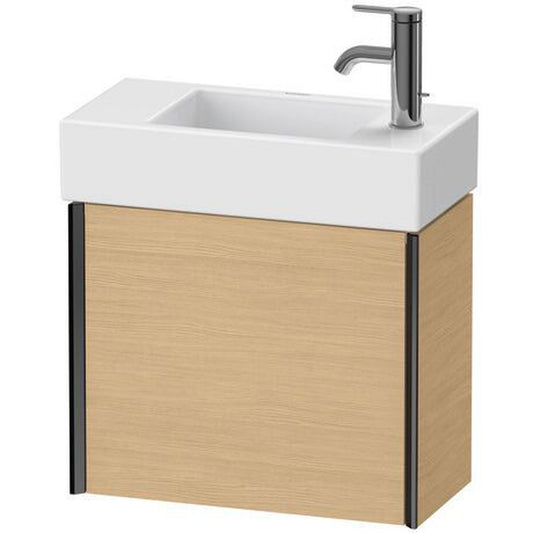 Duravit Xviu 19" x 16" x 9" One Door Wall-Mount Vanity Unit With Left Hinge, Natural Oak (XV4232LB230)