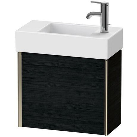 Duravit Xviu 19" x 16" x 9" One Door Wall-Mount Vanity Unit With Left Hinge, Oak Black (XV4232LB116)