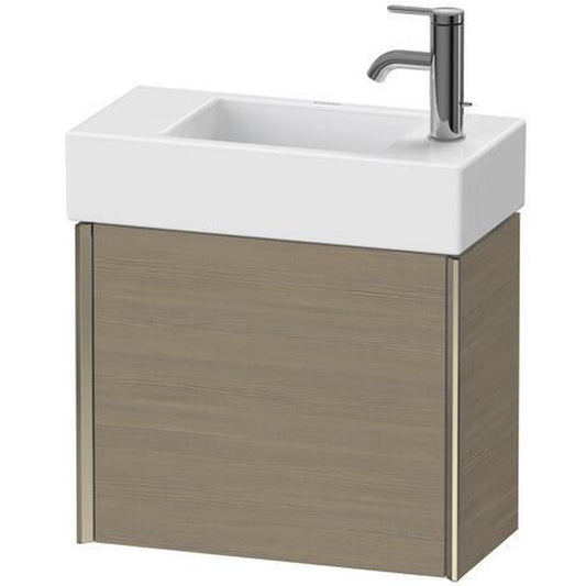 Duravit Xviu 19" x 16" x 9" One Door Wall-Mount Vanity Unit With Left Hinge, Oak Terra (XV4232LB135)