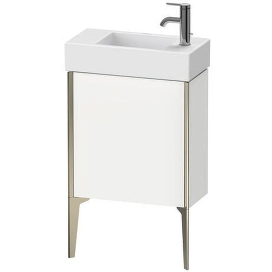 Duravit Xviu 19" x 19" x 9" One Door Floorstanding Vanity Unit With Left Hinge, White Matt (XV4532LB118)