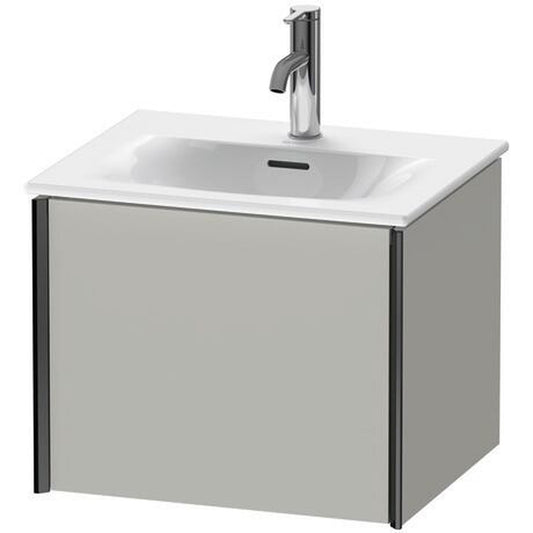 Duravit Xviu 20" x 16" x 17" One Drawer Wall-Mount Vanity Unit, Concrete Grey Matt (XV40310B207)