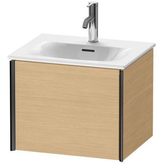 Duravit Xviu 20" x 16" x 17" One Drawer Wall-Mount Vanity Unit, Dolomiti Grey High Gloss Lacquer (XV40310B138)