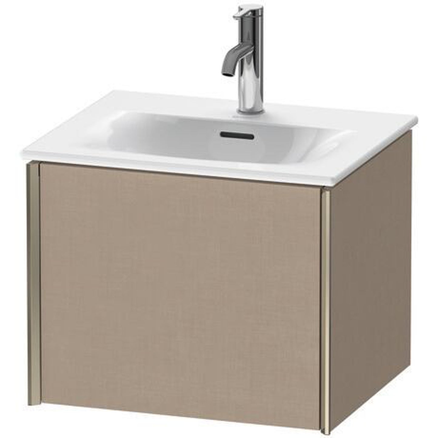 Duravit Xviu 20" x 16" x 17" One Drawer Wall-Mount Vanity Unit, Linen (XV40310B175)