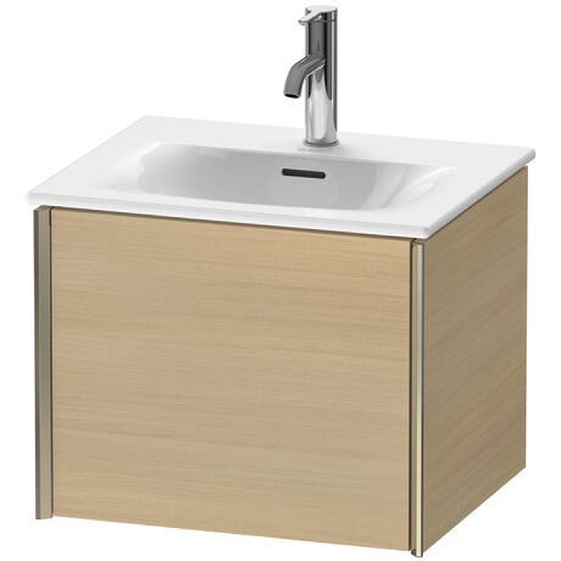 Duravit Xviu 20" x 16" x 17" One Drawer Wall-Mount Vanity Unit, Mediterreanean Oak Real Wood Veneer (XV40310B171)
