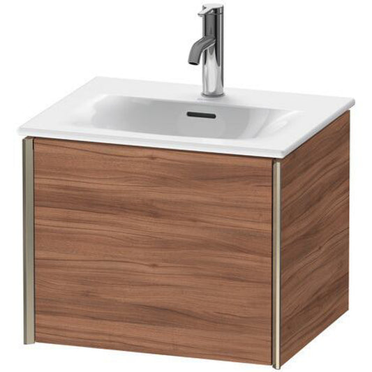 Duravit Xviu 20" x 16" x 17" One Drawer Wall-Mount Vanity Unit, Natural Walnut (XV40310B179)