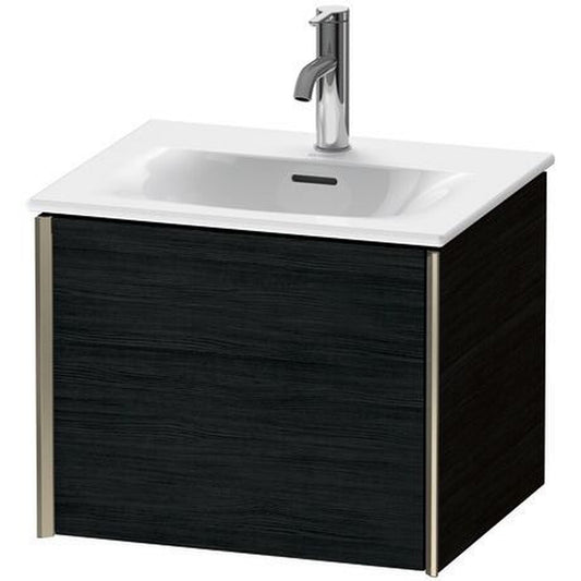 Duravit Xviu 20" x 16" x 17" One Drawer Wall-Mount Vanity Unit, Oak Black (XV40310B116)