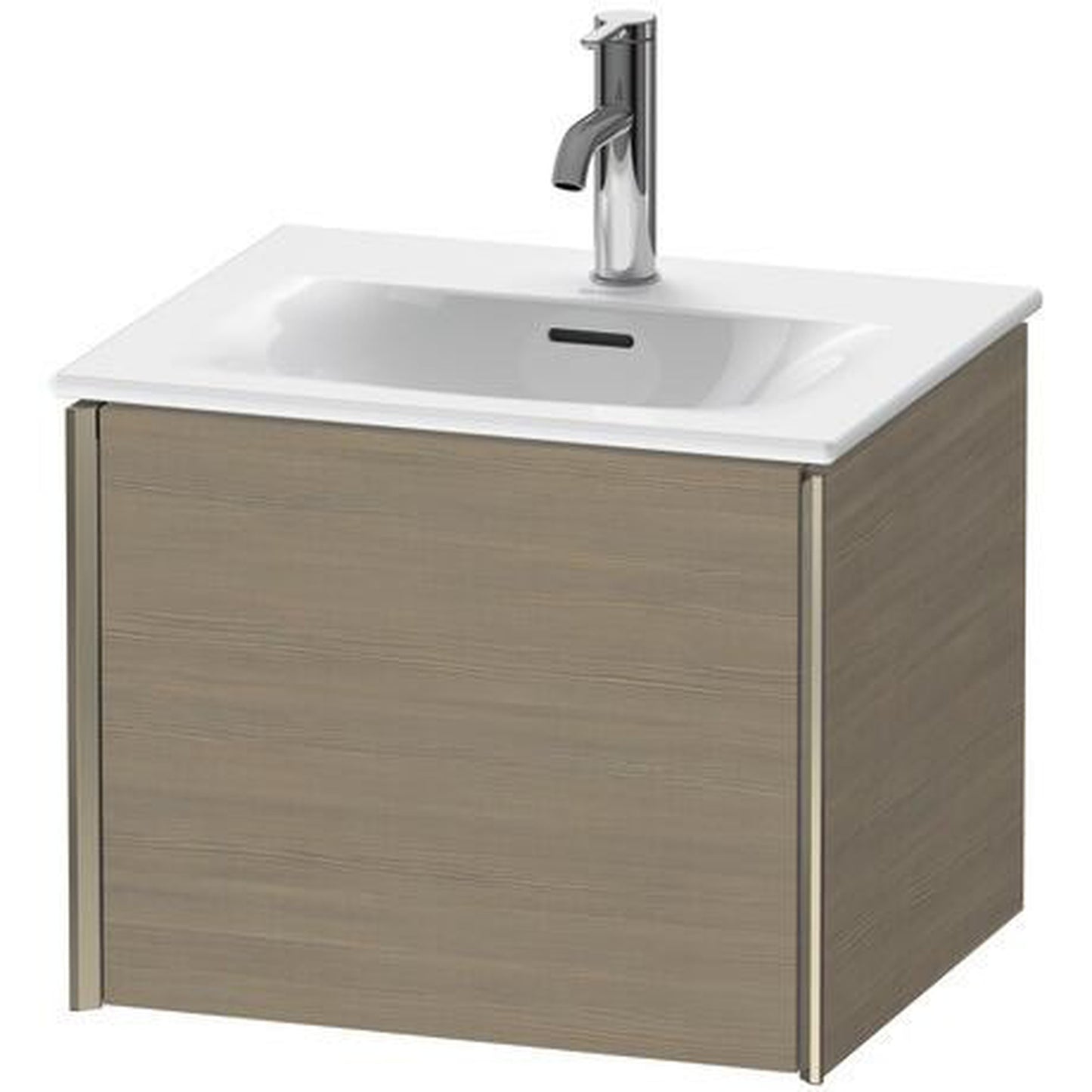 Duravit Xviu 20" x 16" x 17" One Drawer Wall-Mount Vanity Unit, Oak Terra (XV40310B135)