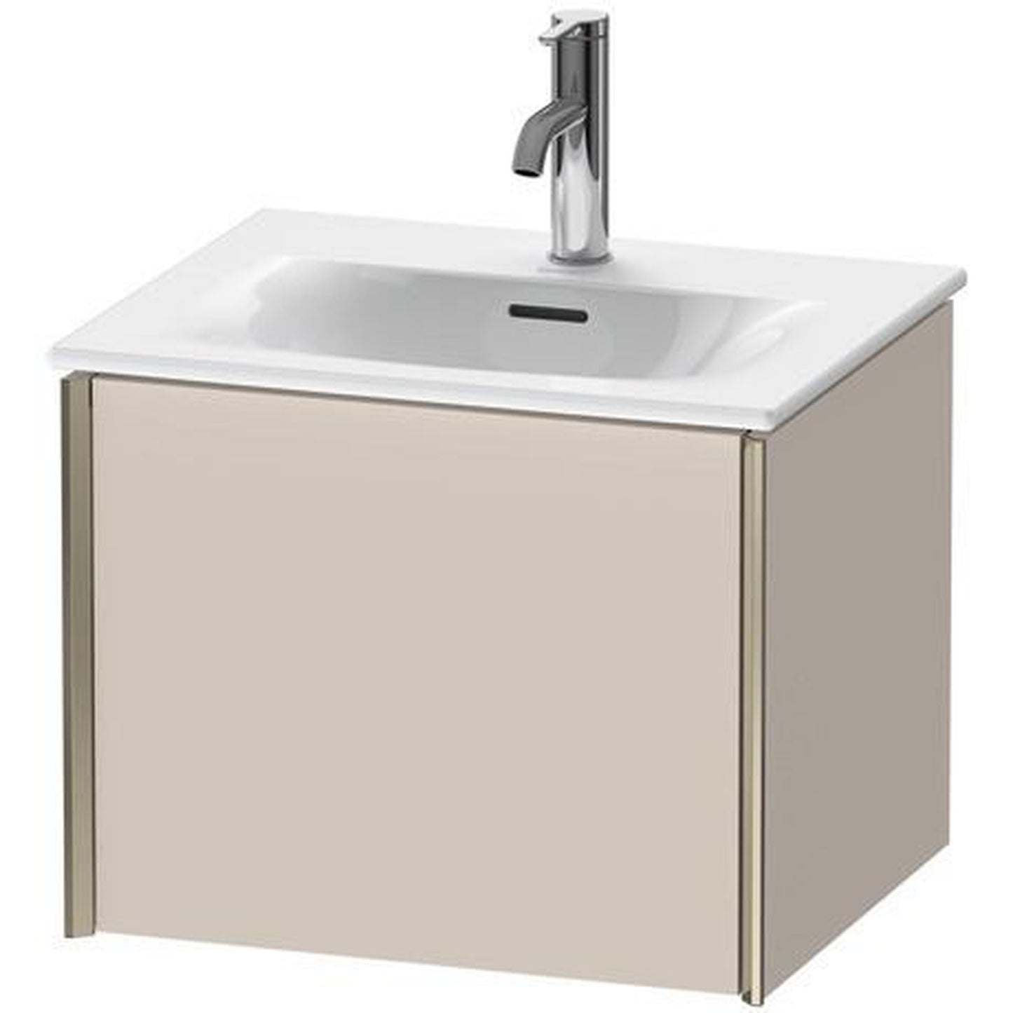 Duravit Xviu 20" x 16" x 17" One Drawer Wall-Mount Vanity Unit, Taupe Matt (XV40310B191)