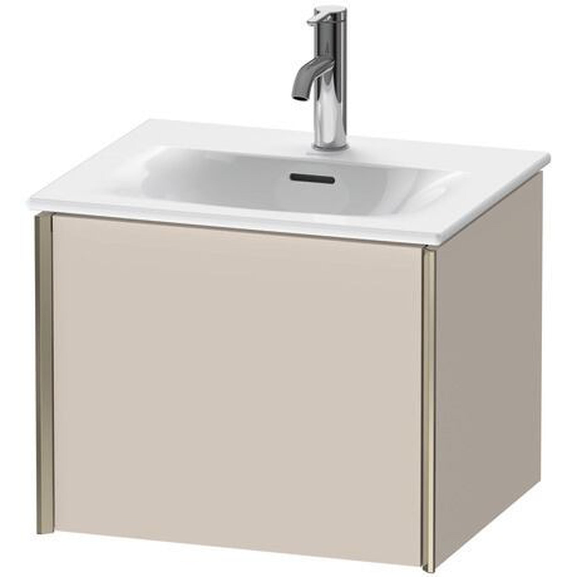 Duravit Xviu 20" x 16" x 17" One Drawer Wall-Mount Vanity Unit, Taupe Matt (XV40310B191)