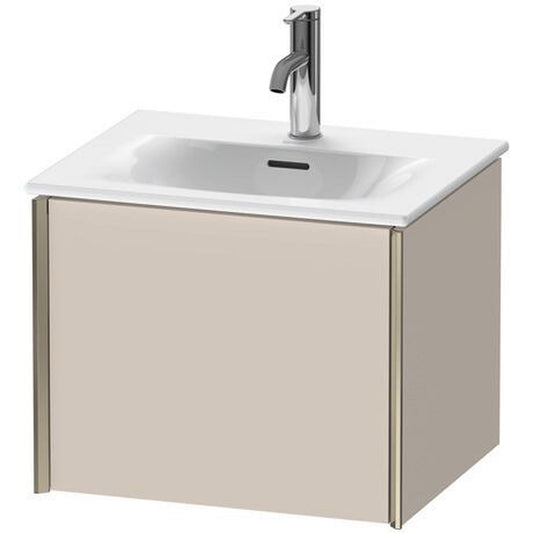 Duravit Xviu 20" x 16" x 17" One Drawer Wall-Mount Vanity Unit, Taupe Matt (XV40310B191)