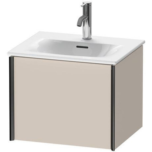 Duravit Xviu 20" x 16" x 17" One Drawer Wall-Mount Vanity Unit, Taupe Matt (XV40310B291)