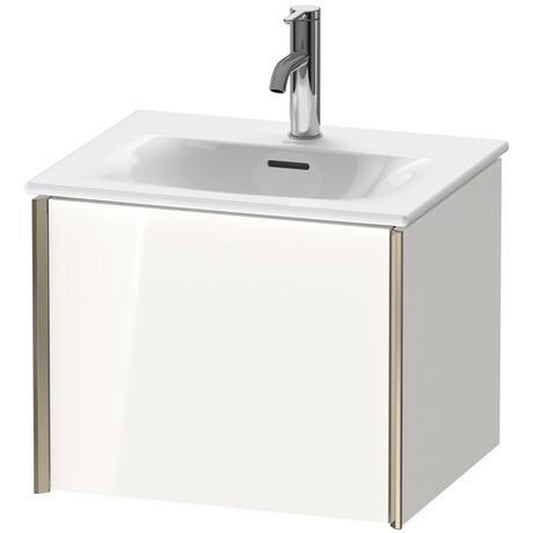 Duravit Xviu 20" x 16" x 17" One Drawer Wall-Mount Vanity Unit, White High Gloss Lacquer (XV40310B185)