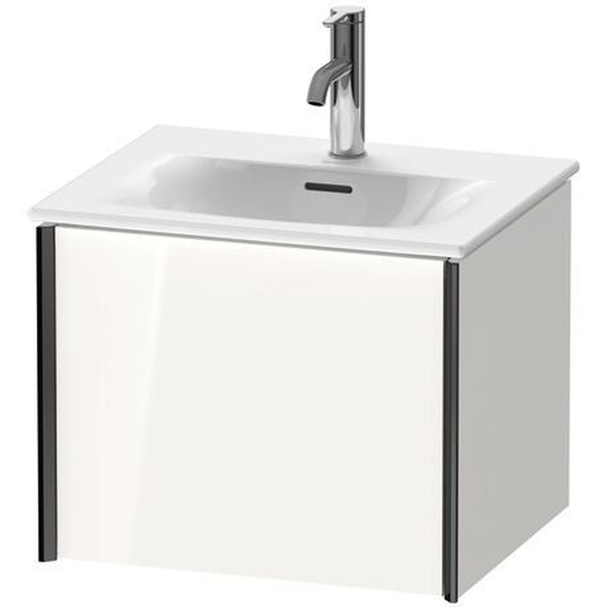 Duravit Xviu 20" x 16" x 17" One Drawer Wall-Mount Vanity Unit, White High Gloss (XV40310B222)