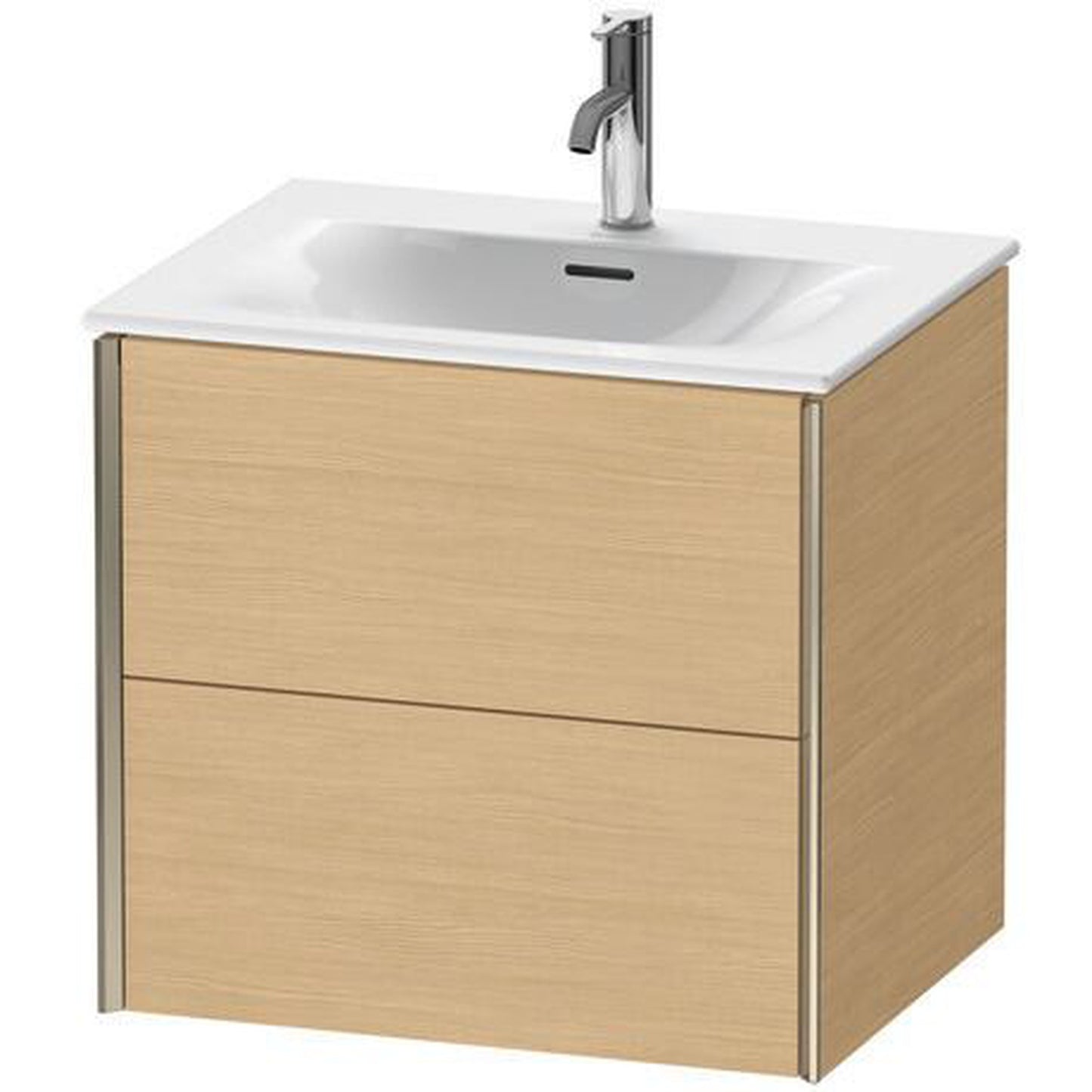 Duravit Xviu 20" x 22" x 19" Two Drawer Wall-Mount Vanity Unit, Natural Oak (XV41320B130)