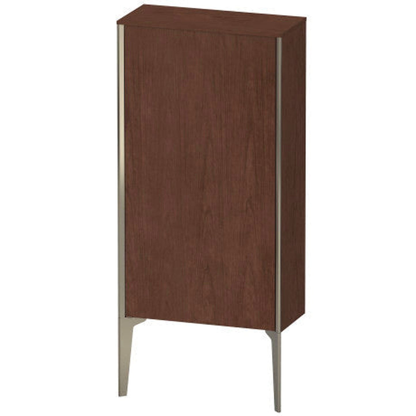Duravit Xviu 20" x 35" Semi Tall Cabinet With Left Hinge, Champagne Matt and American Walnut Finish (XV1306LB113)