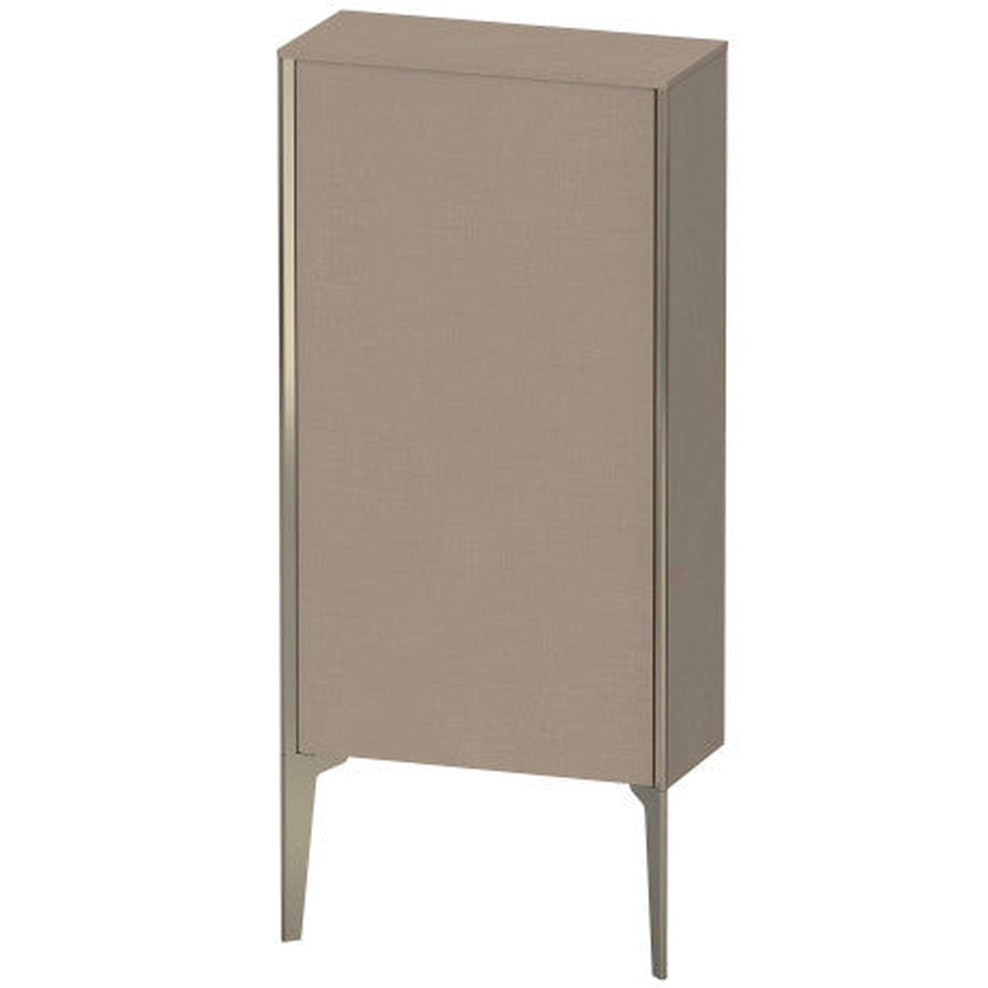 Duravit Xviu 20" x 35" Semi Tall Cabinet With Left Hinge, Champagne Matt and Linen Finish (XV1306-LB)