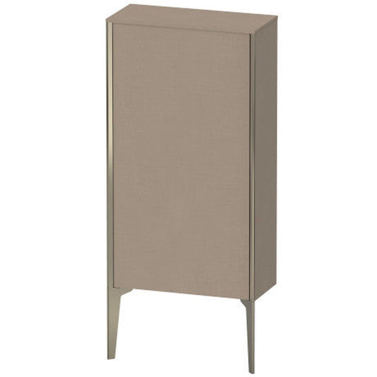 Duravit Xviu 20" x 35" Semi Tall Cabinet With Left Hinge, Champagne Matt and Linen Finish (XV1306-LB)