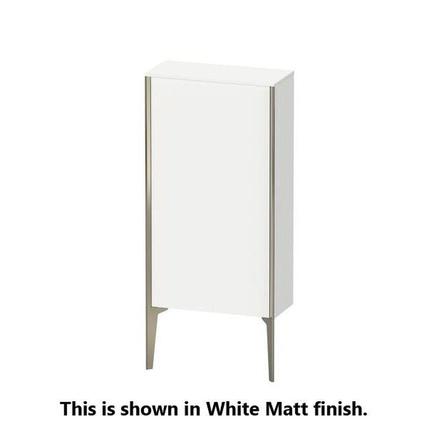 Duravit Xviu 20" x 35" Semi Tall Cabinet With Right Hinge, Champagne Matt and European Oak Finish (XV1306-RB)