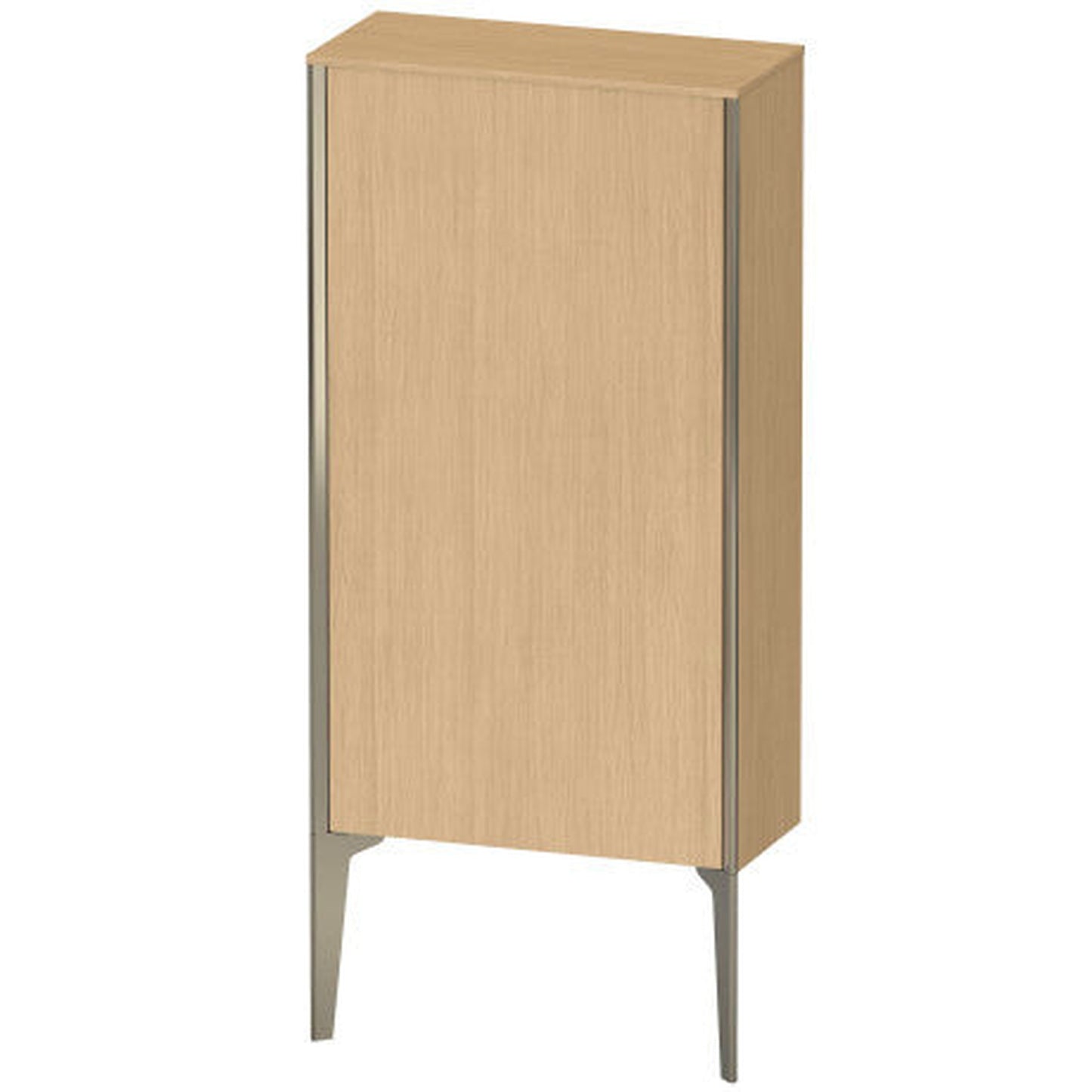 Duravit Xviu 20" x 35" Semi Tall Cabinet With Right Hinge, Champagne Matt and Natural Oak Finish (XV1306RB130)