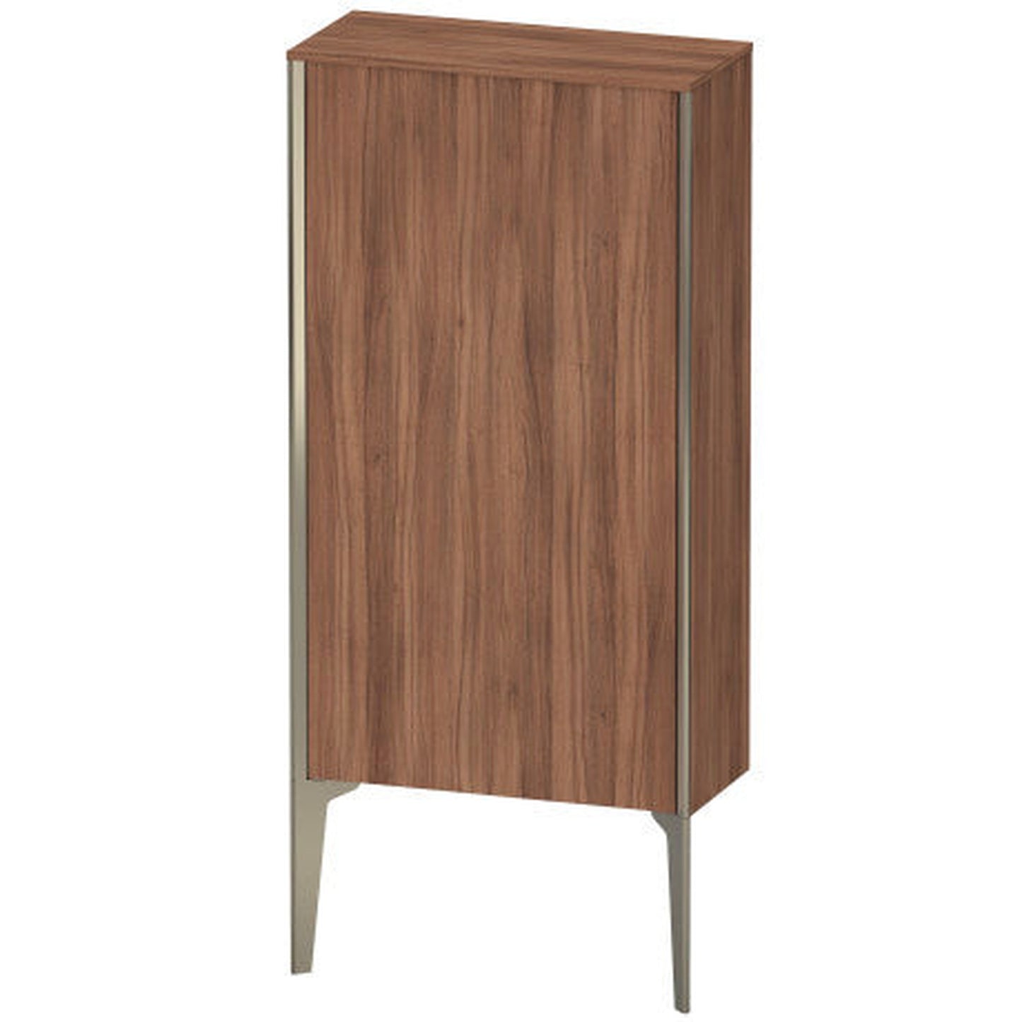 Duravit Xviu 20" x 35" Semi Tall Cabinet With Right Hinge, Champagne Matt and Natural Walnut Finish (XV1306RB179)