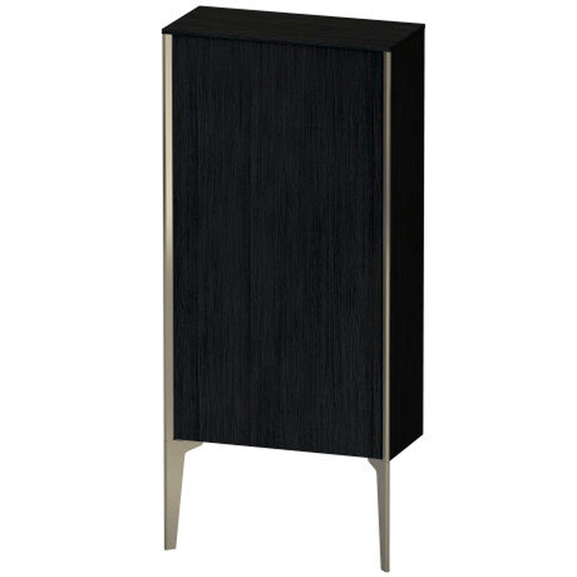 Duravit Xviu 20" x 35" Semi Tall Cabinet With Right Hinge, Champagne Matt and Oak Black Finish (XV1306-RB)