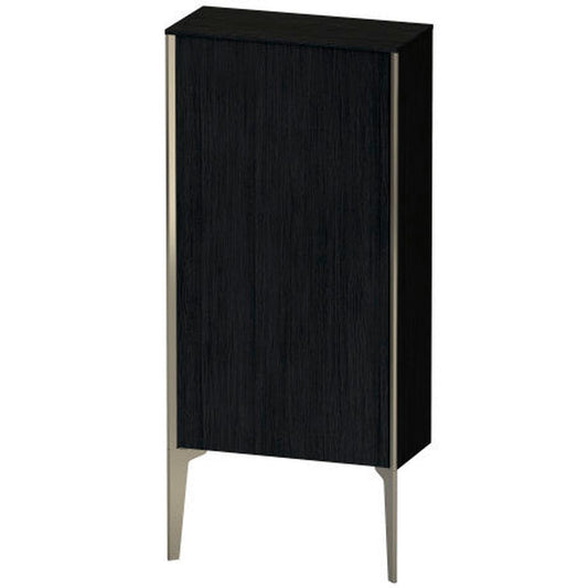 Duravit Xviu 20" x 35" Semi Tall Cabinet With Right Hinge, Champagne Matt and Oak Black Finish (XV1306RB116)