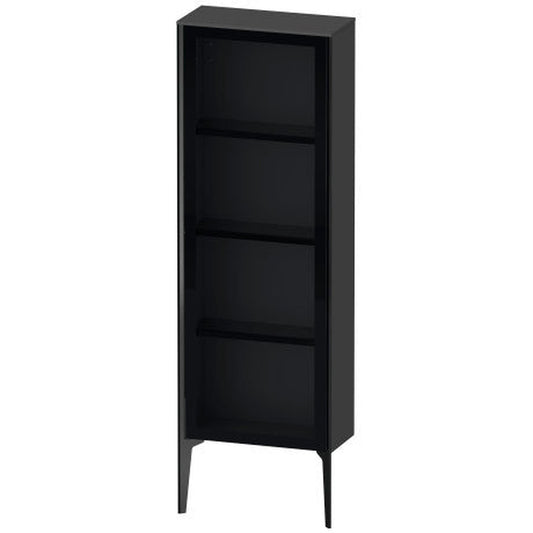 Duravit Xviu 20" x 52" Semi Tall Cabinet With Left Hinge, Black Matt and Graphite Matt Finish (XV1366LB249)