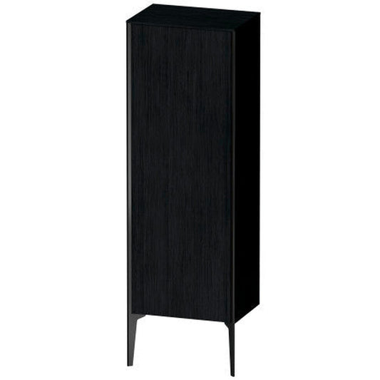 Duravit Xviu 20" x 52" Semi Tall Cabinet With Left Hinge, Black Matt and Oak Black Finish (XV1326LB216)
