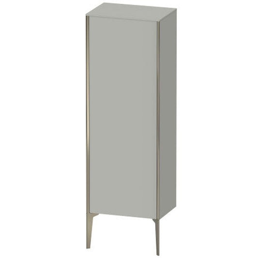 Duravit Xviu 20" x 52" Semi Tall Cabinet With Left Hinge, Champagne Matt and Concrete Grey Matt Finish (XV1326LB107)